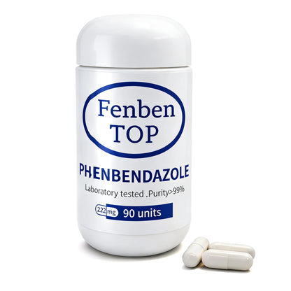 Fenbendazole Capsules 222mg (90 Count) | >99% Pure | Lab-Tested & Vegan