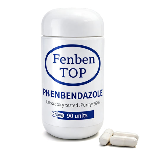 Fenbendazole Capsules 222mg (90 Count) | >99% Pure | Lab-Tested & Vegan